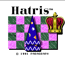 Hatris (USA) Title Screen